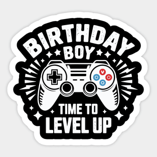 Birthday Boy Level Up Sticker